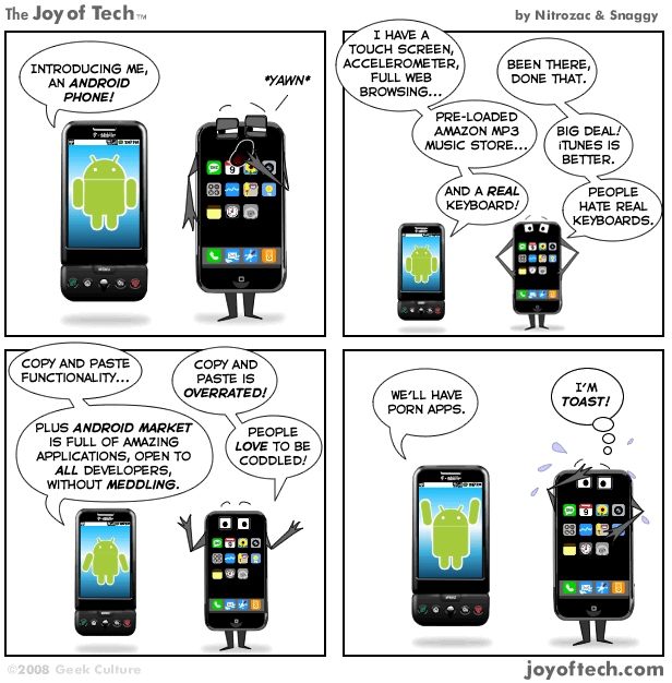 Android vs iPhone - Война платформ ;)